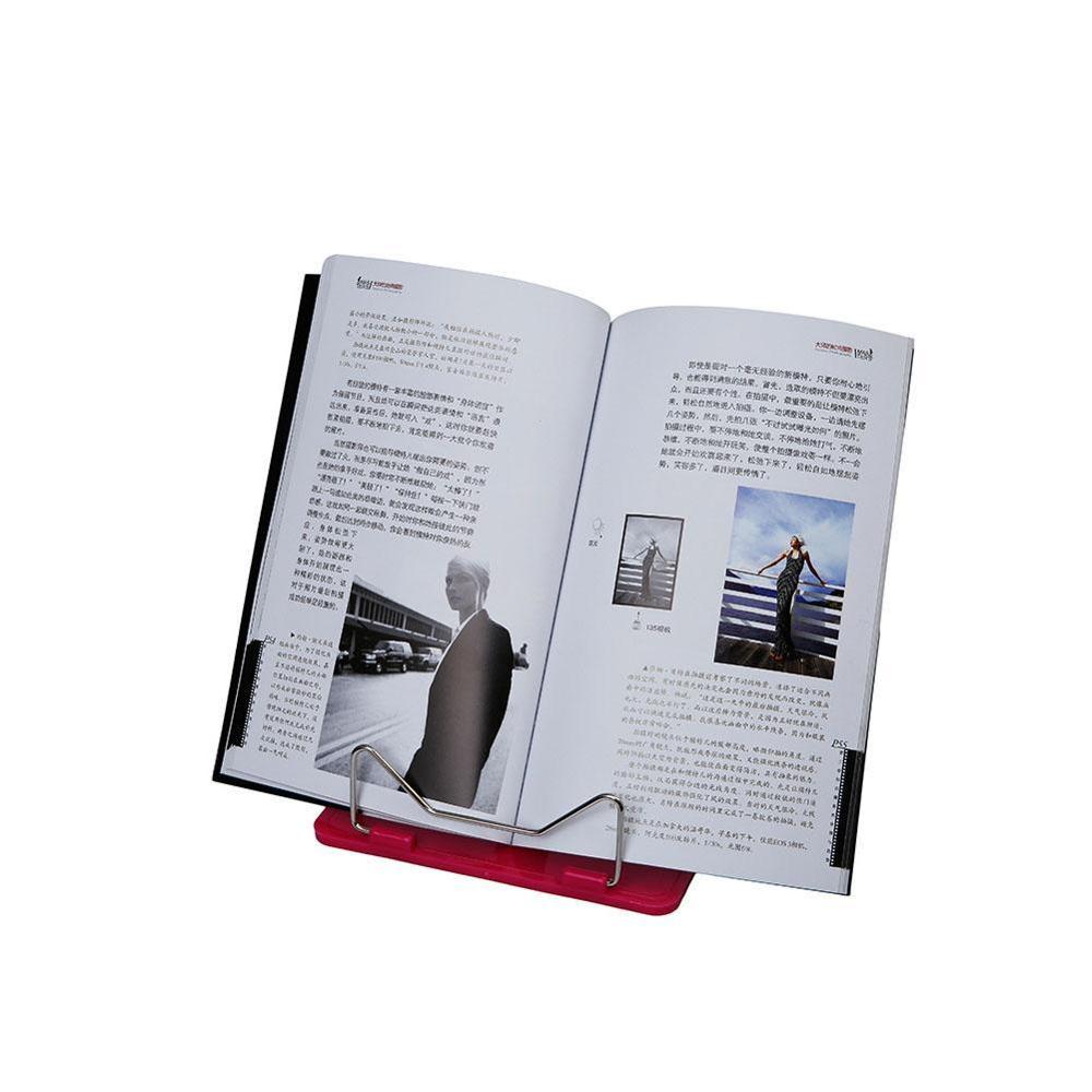 Reading Shelf Book Stand Portable Reading Document Holder Desk Adjustable Durable Angle Foldable Display Stand School Supply