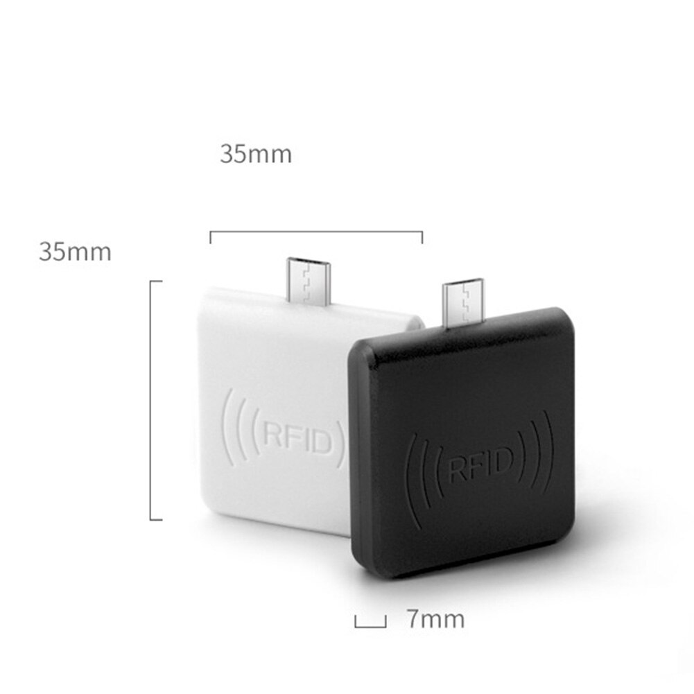 Bærbar micro usb-interface nfc ic-kort mini rfid-læser til android-mobiltelefon