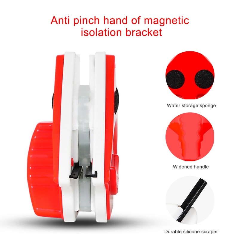Magnetic Window Wiper Glass Cleaner Brush Tool Double Side Magnetic Brush Window Glass Brush for Washing Household Cleaning Tool