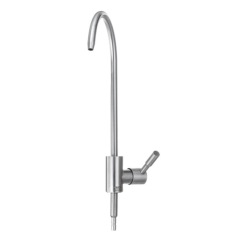 304 Stainless Steel Kitchen Sink Faucet Single Lever Cold Water Tap Drinking Water Filter Faucet 360 Degree for Home