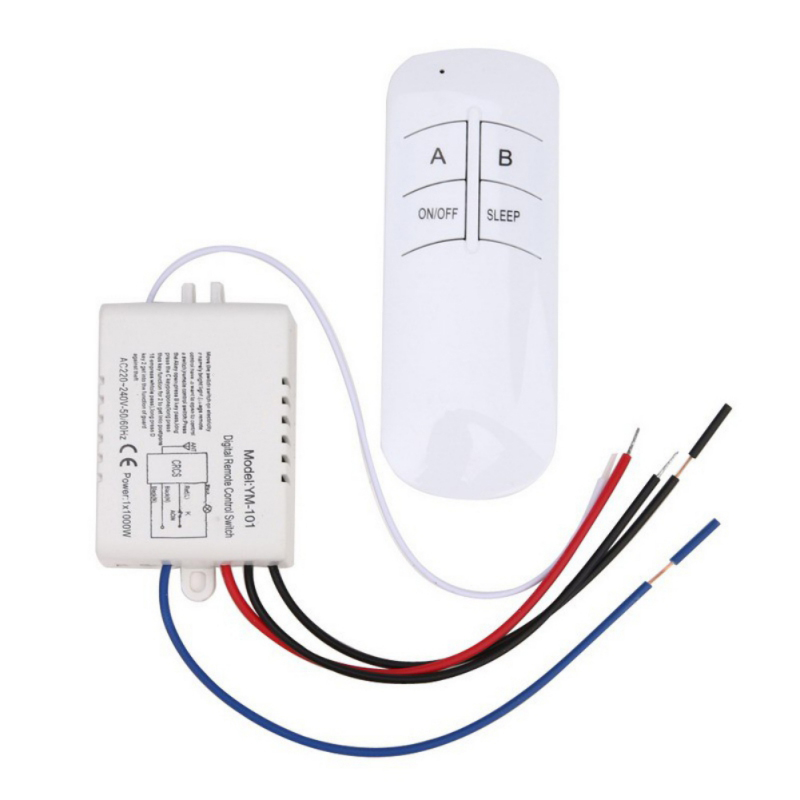 3 Port Wireless Remote Control Switch ON/OFF 220V Lamp Light Digital Wireless Wall Remote Switch Receiver Transmitter