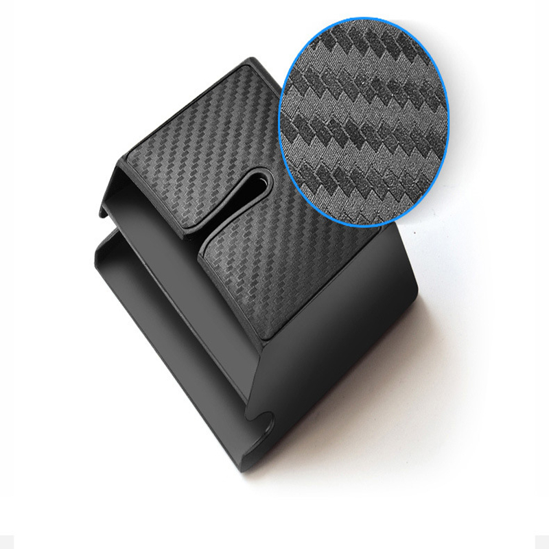 Multifunctional Car Mounted Storage Box Portable Double-Layer Phone Holder Self-Adhesive Organizer Easy Installation