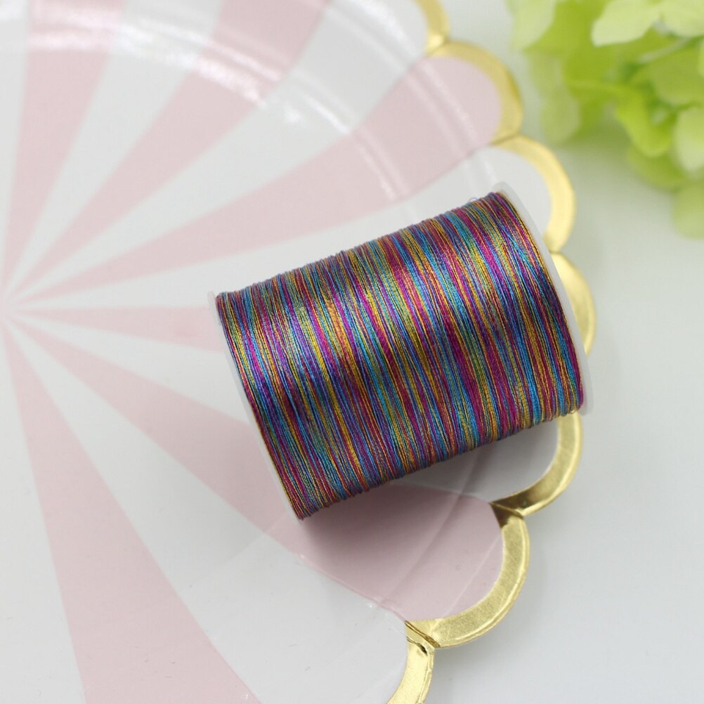 Spools Of Thread Metallic Embroidery Thread DIY Portable Household Manual Sewing Thread Set Multicolor