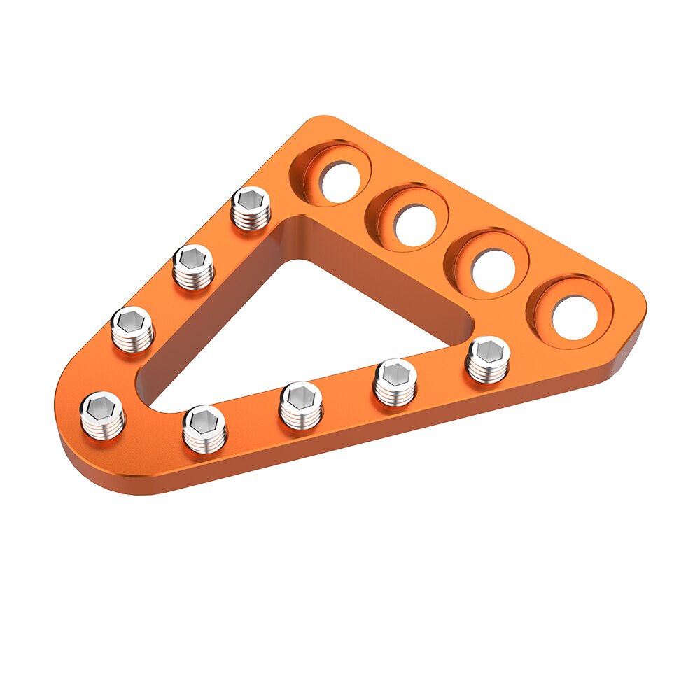 Brake Pedal Tip Pads Adjustable For KTM 250 350 450 500 SXF Factory Edition XCF SX XC EXCF EXC XCW TPI - Motorcycle: orange