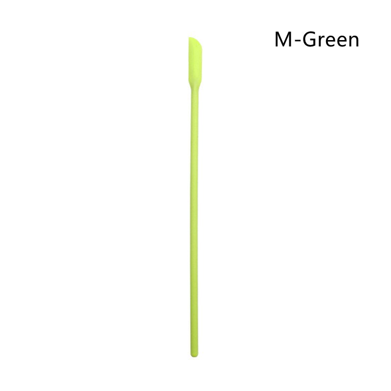 Mini spatule à pointe grattoir pour bouteille de maquillage, pour gâteau au beurre, Surface lisse, outil de cuisson, cuillère à mélanger le miel, 1 pièce: M-Green