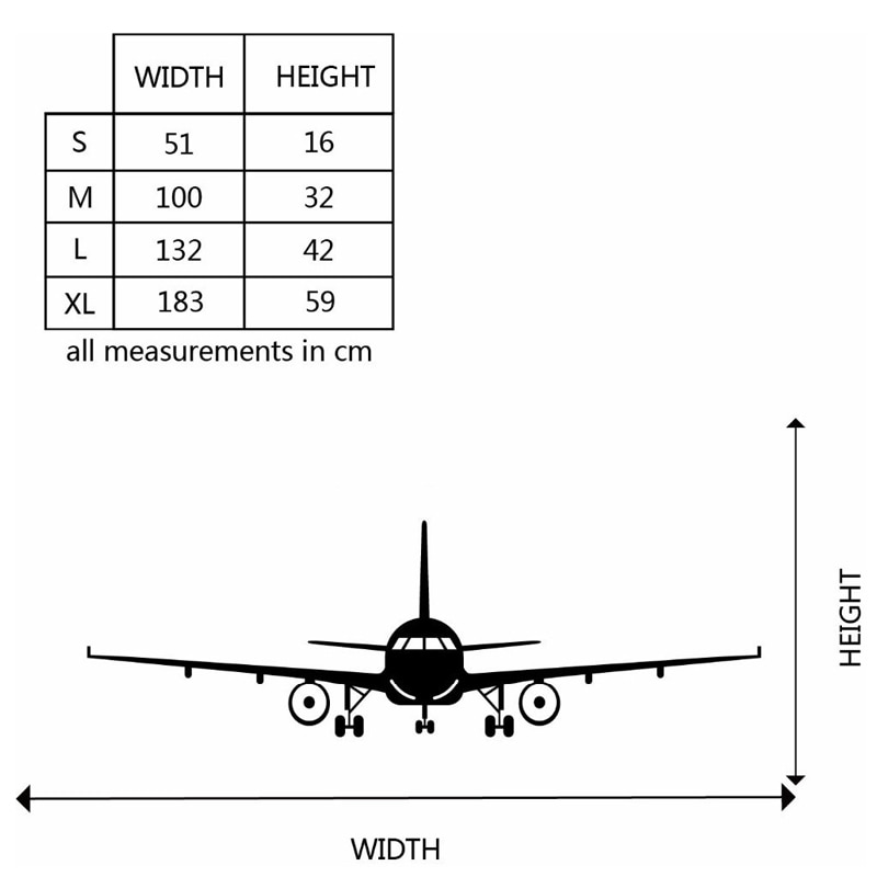Large Airplane Wall Sticker 3D Home Decor Aircraft Art Decals living room bedroom Decoration for Kids Room Wallpaper Stickers