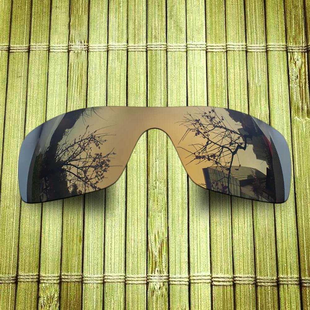 Polarized Replacement Lense For-Oakley Batwolf Sunglasses Frame True Color Mirrored Coating - Options: Copper