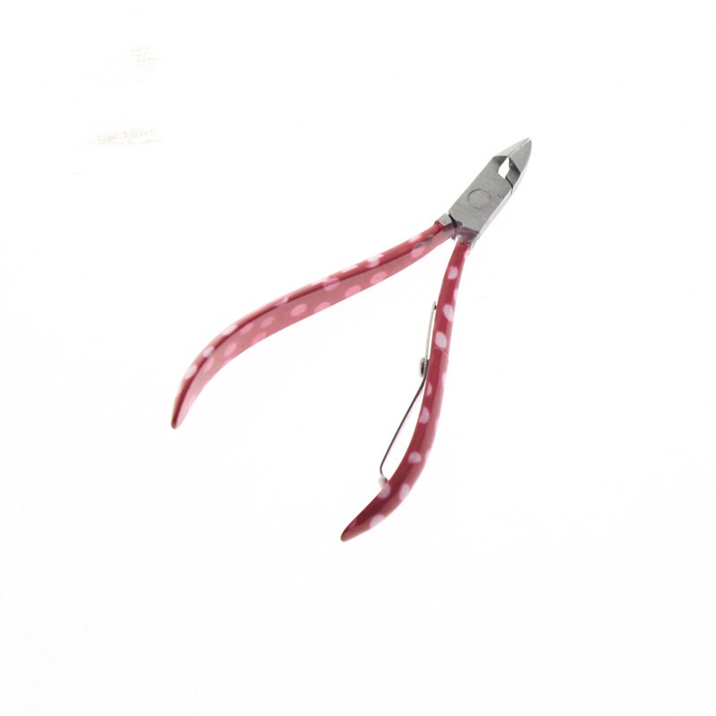10.2cm Red Handle Stainless Steel Dead Skin Nail Cuticle Nipper Scissor Cutter Trimmer Tool