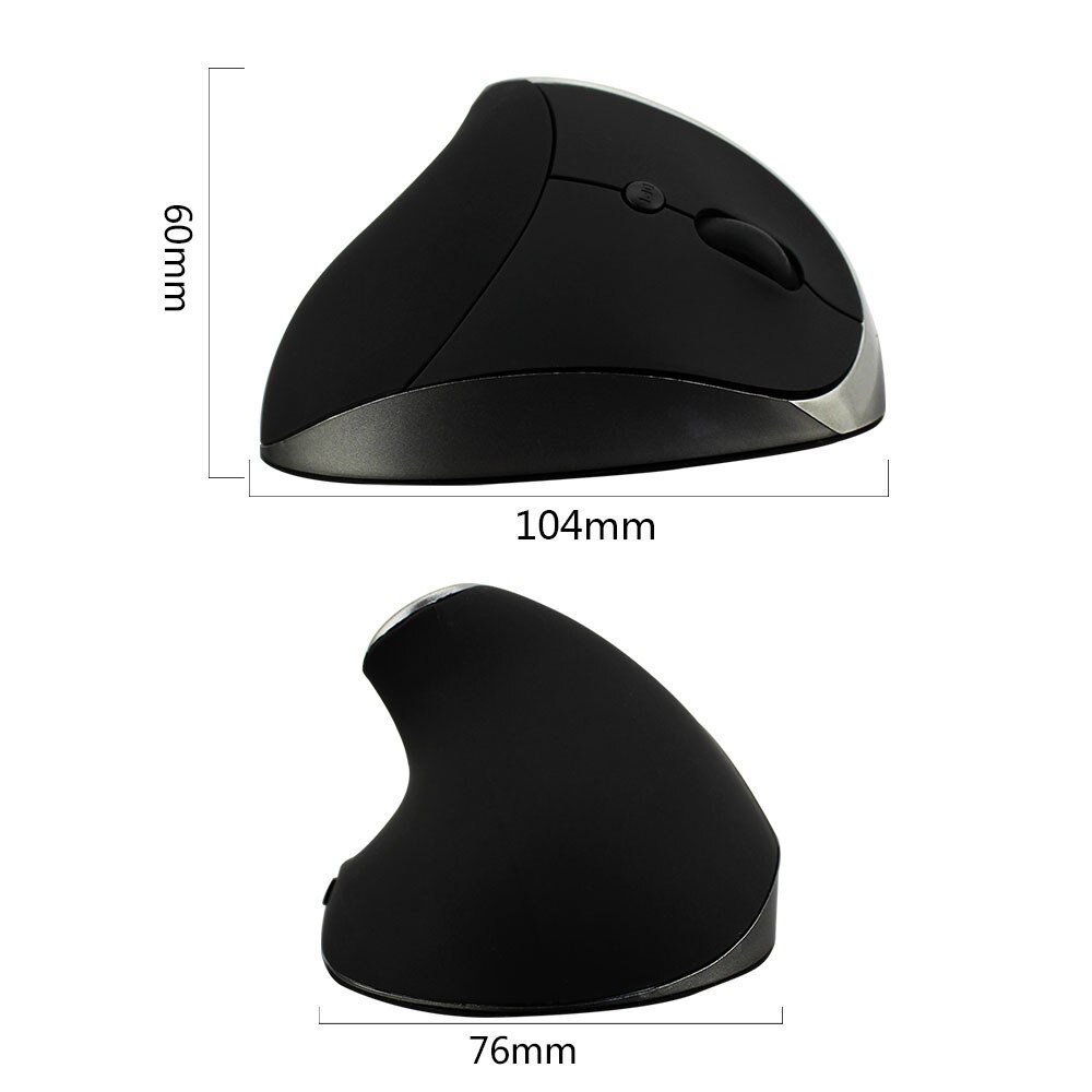 CHYI Ergonomische Vertikale Drahtlose Maus Wiederaufladbare Optical Gaming Mäuse 1600DPI Computer Maus Mit Maus Pad Für Laptop