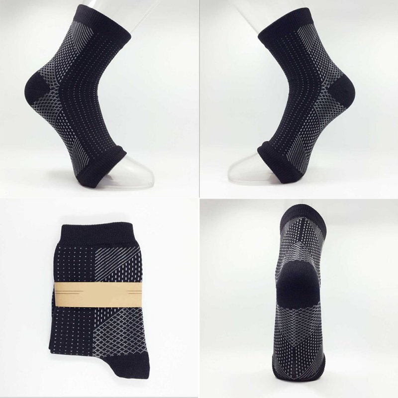 1pc Foot Compression Sleeves Circulation Angel Ankle Swelling Pain Sleeve Relief Ankle Pad Bal