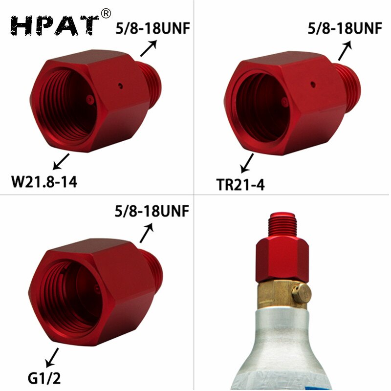 Hpat Soda Streamen Co2 Adapter 5/8-18UNF Voor Mini Regulator Homebrew Bier Corny Keg