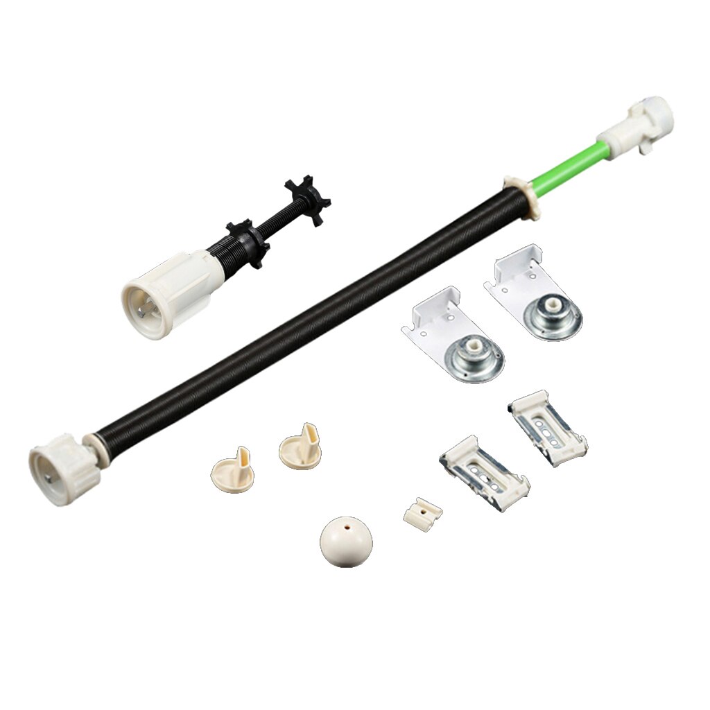 1 Kit tende a rullo in plastica a molla + accessori in metallo per tende fai-da-te