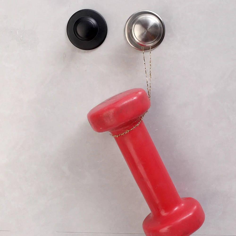 Manija de cajón sin perforaciones, manija redonda autoadhesiva de acero inoxidable, gancho de pared para puerta de ventana de armario de cocina, 1/3 Uds.