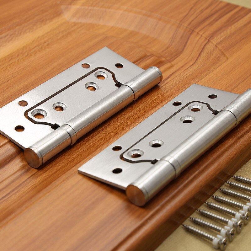 5-inch stainless steel hinge 3.0mm thick positive hinge folding hinge Slotless solid wood door hinge 2pcs