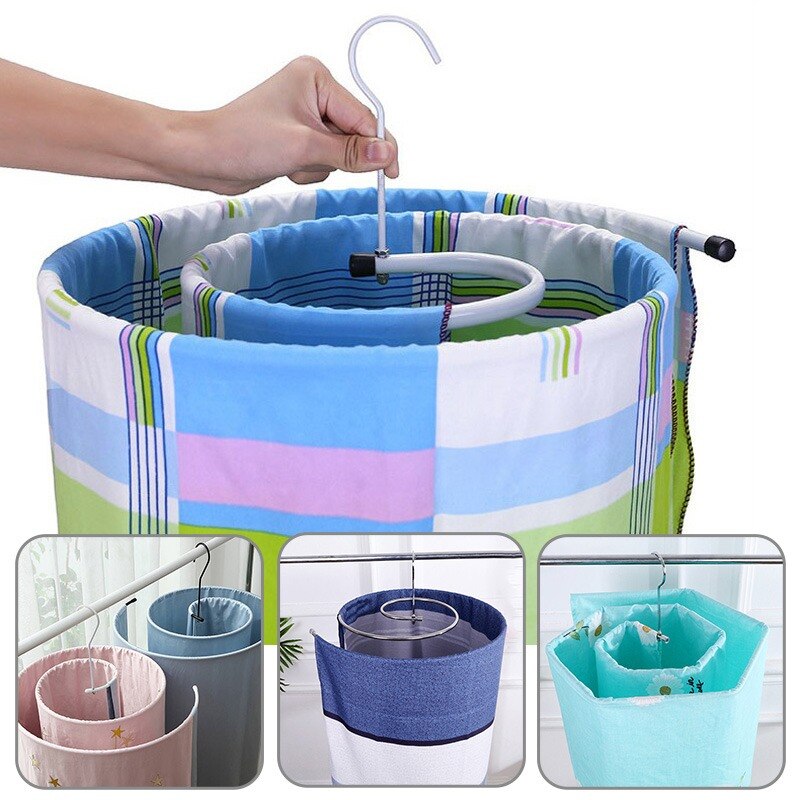 Roestvrij Ronde Spiraal Dekbed Lakens Hanger Deken Hanger Bespaart Ruimte Roterende Droogrek Outdoor Huis Balkon Outdoor Hanger