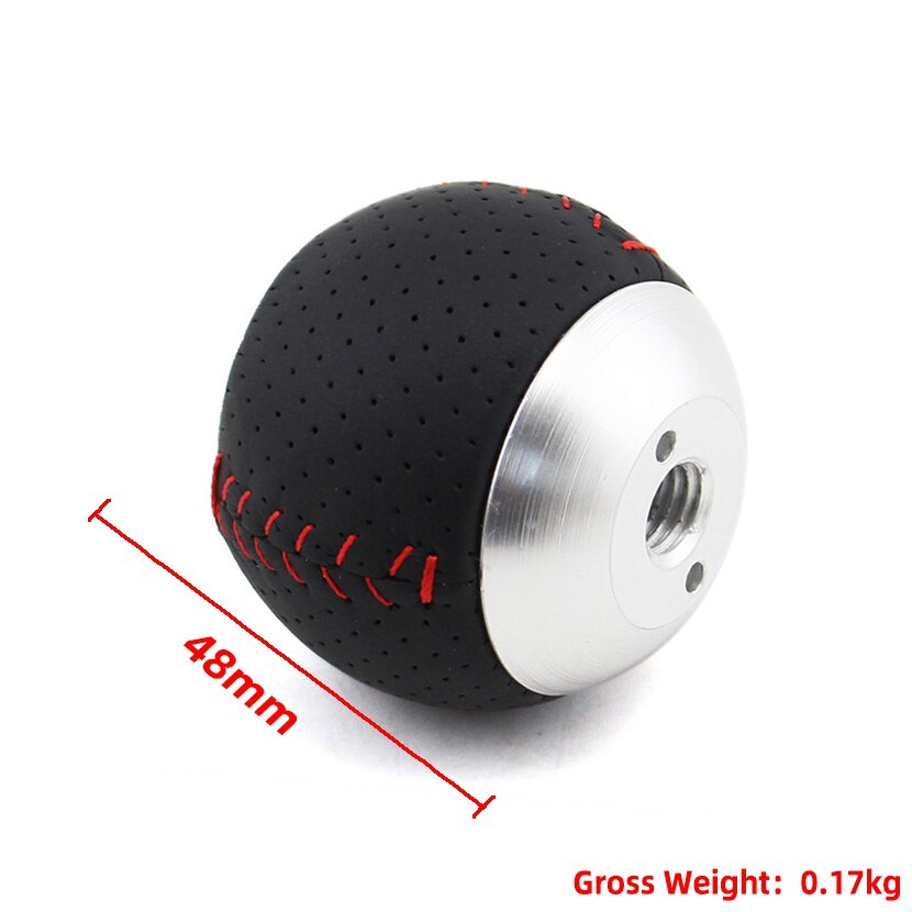 JDM Mugen – pommeau de levier de vitesse en cuir, noir et argent, pour HONDA CRZ Type R Civic FA5 FG2 SI, 5/6
