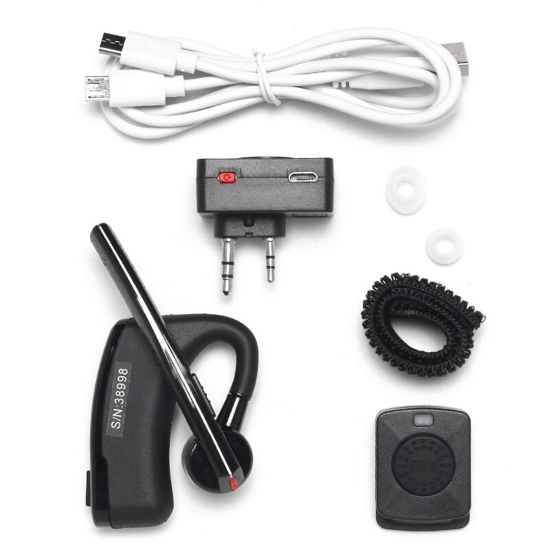 Auricular Bluetooth Con PTT Para Walkie-talkie - Adaptador Universal K, Manos Libres Para Restaurante/hotel
