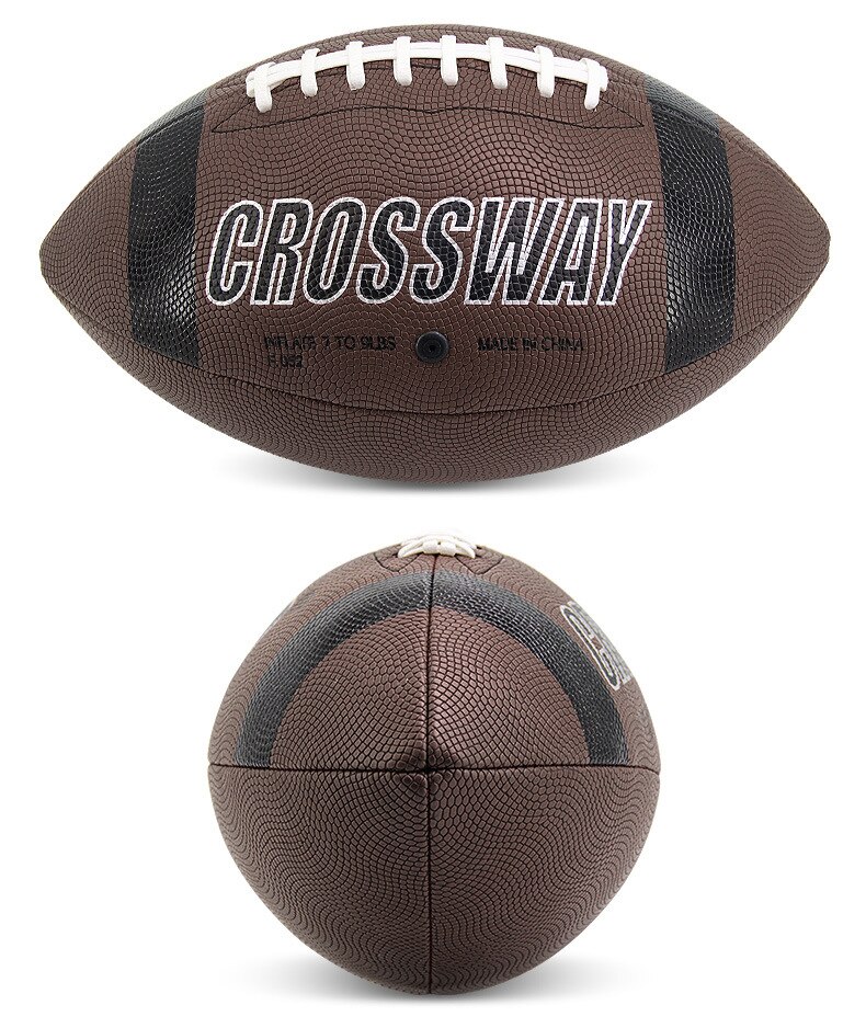 Nyeste størrelse 9 rugby bold skum brun anti-stress rugby fodbold squeeze bold legetøj udendørs træning amerikansk fodbold stress reliever