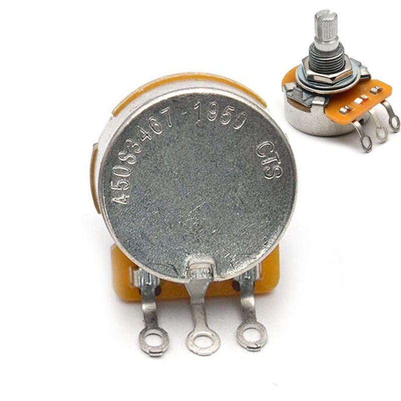 4PCS 250k/500k Brass/Aluminum Shaft Volume Tone Potentiometers CTS Pots Log A or Linear for Electric Guitars: CTS 450S  A500K