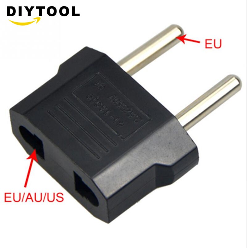 5pcs Universal US To EU Plug USA To Euro Europe Travel Wall AC Power Charger Outlet Adapter Converter 2 Round Socket Input Pin