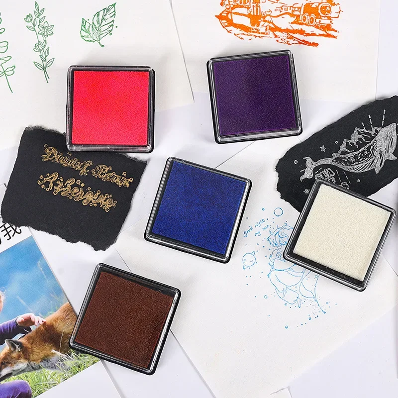 15 Farben niedliches Stempelkissen zum Basteln auf Ölbasis, DIY-Stempelkissen für Stempel, Stoff, Sammelalbum, Hochzeitsdekoration, Fingerabdruck-Stempelkissen