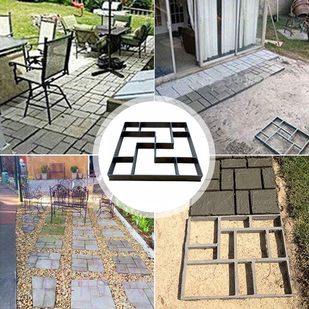 DIY Paving Concrete Mold Garden Lawn Path Stone Mold Paving Brick Tile Manufacturing Mold DIY Plastic Molding Paving