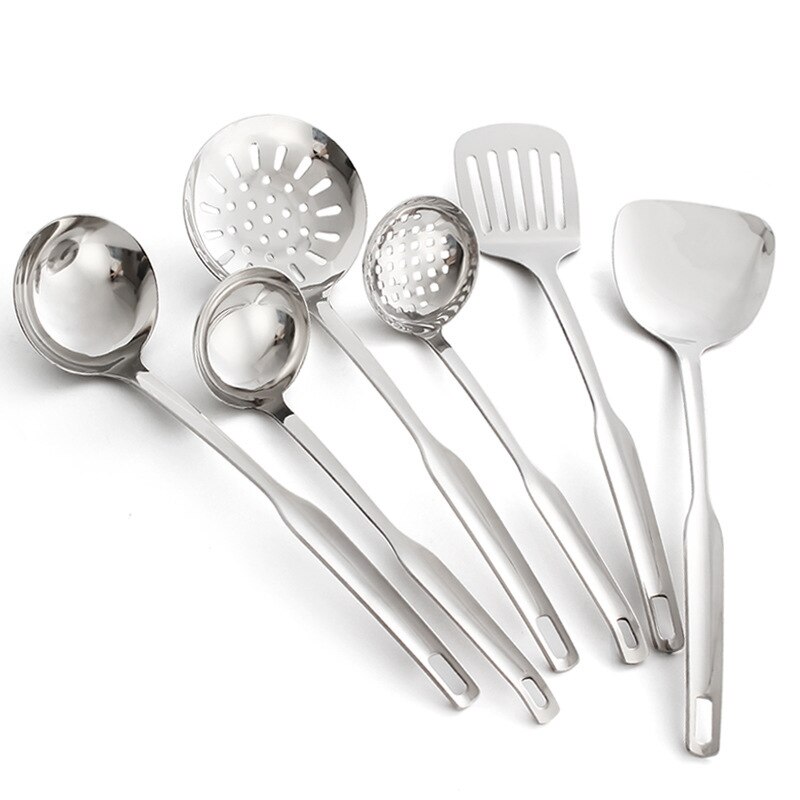 1 PC ustensiles de cuisine en acier inoxydable ustensiles de cuisine Gadgets ustensiles de cuisine Restaurant ustensiles de cuisine louche cuillère à soupe Turner PK 009