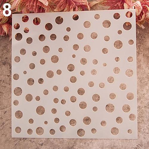 peinture modèle pochoir Scrapbooking Album gâteau café bricolage Art décor moule: 8