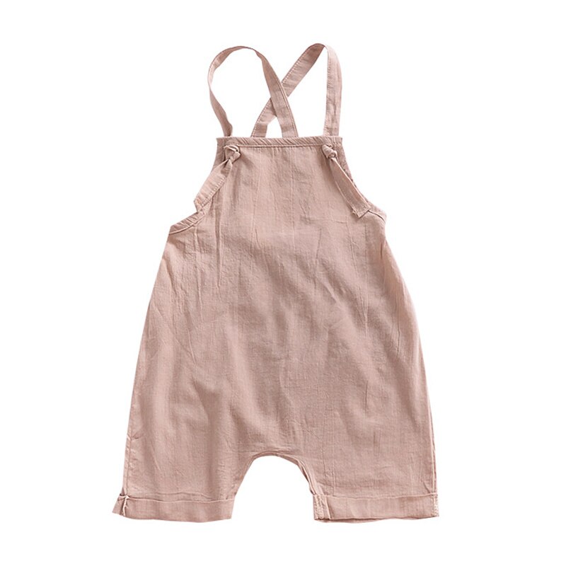 Amyababy Girls Summer Overalls Solid Color Baby Boy Overalls Children Clothing Girls Pants Kids Jumpsuit Baby Girls Boys Pants: 24M