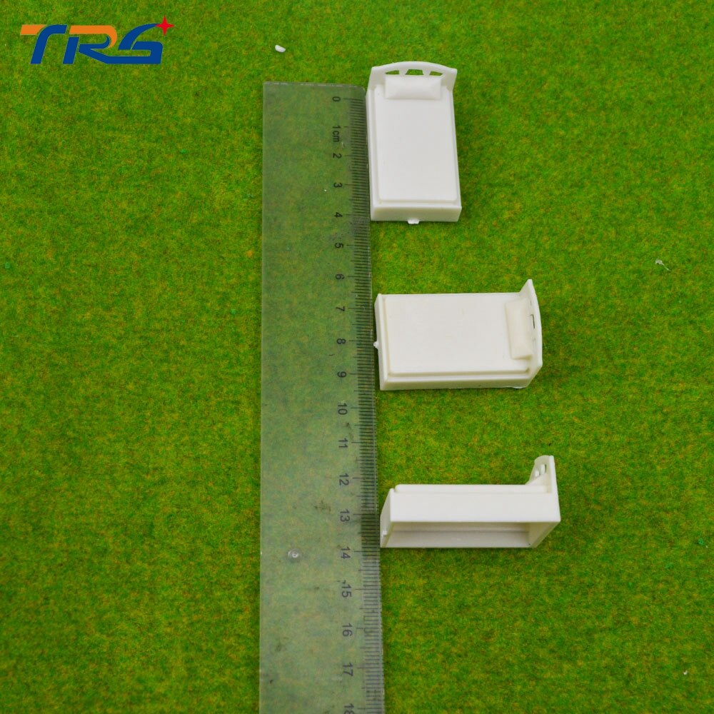 20Pcs 1:50 Scale Architectural Model Making Scale Model Bed Miniature Plastic Mini Single-Bed Model