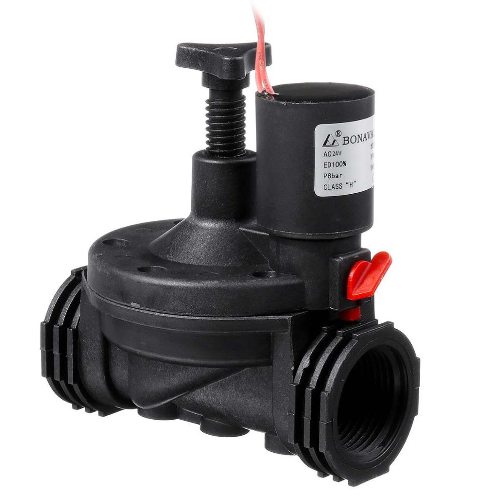 Garden Industrial Irrigation Spray Valve 12V/24V AC/DC Solenoid Valves Garden Controller for Garden Yard Garden Water Timers