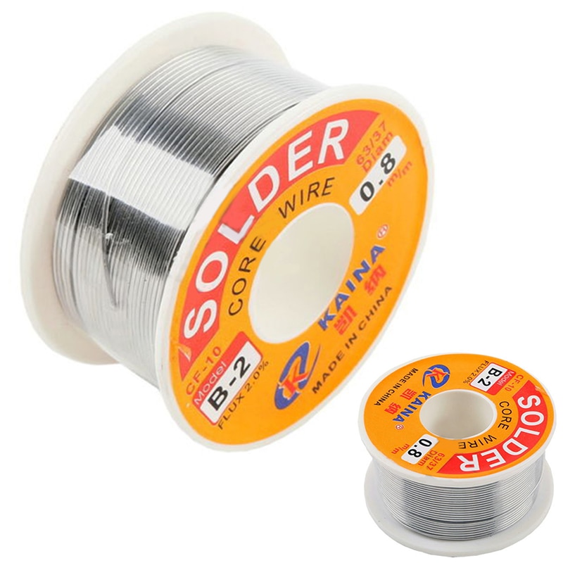 63/37 Hars Kern Soldeer Flux 2% Tin Lood Soldeer Ijzer Lassen Wire Reel 0.5Mm-2.0mm 50G/100G
