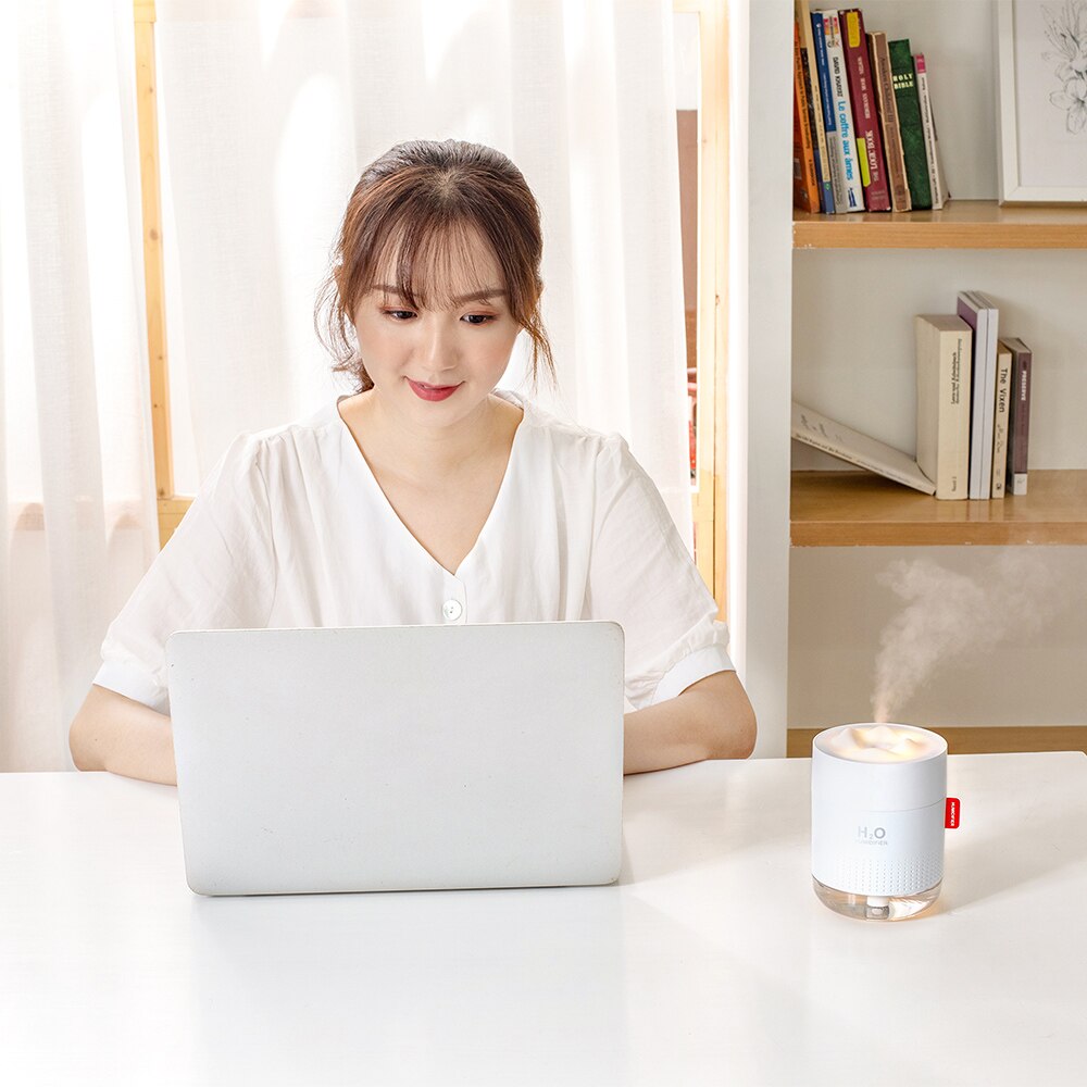 Portable Car Humidifier Ultrasonic H2O USB Power Air Diffuser With Romantic Night Lamp for Auto Household Car Electronics