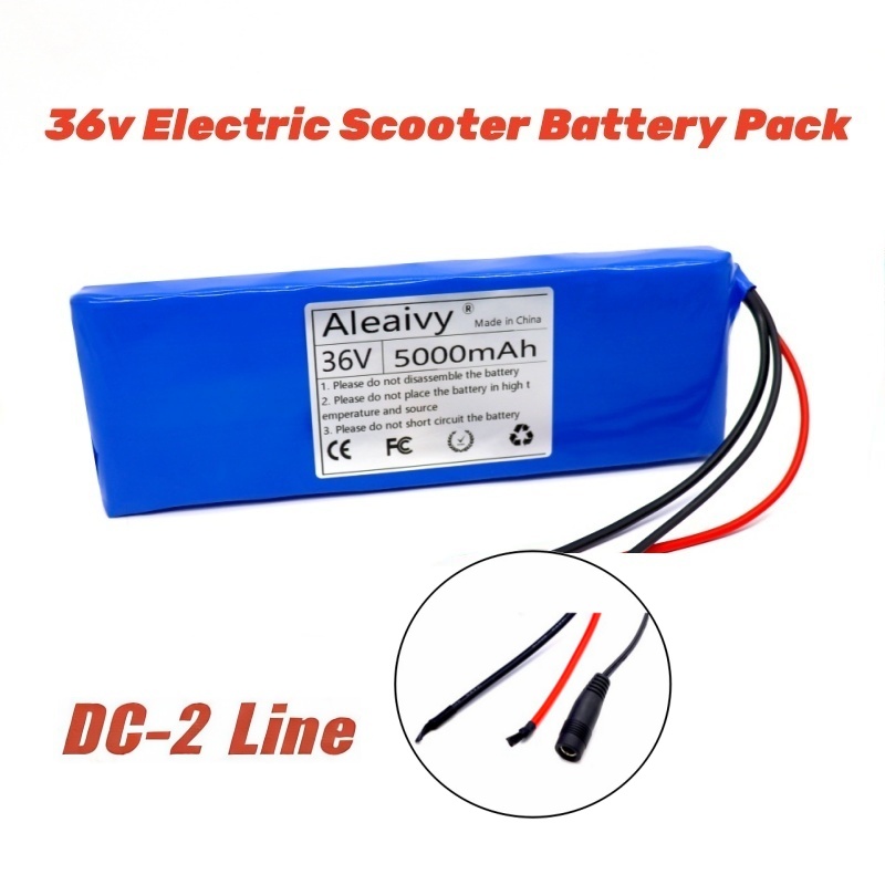 36V 10S1P 5000mAh batería 5Ah 18650 baterías recargables de iones de litio coche eléctrico bicicleta Scooter 20A BMS 500W: Naranja