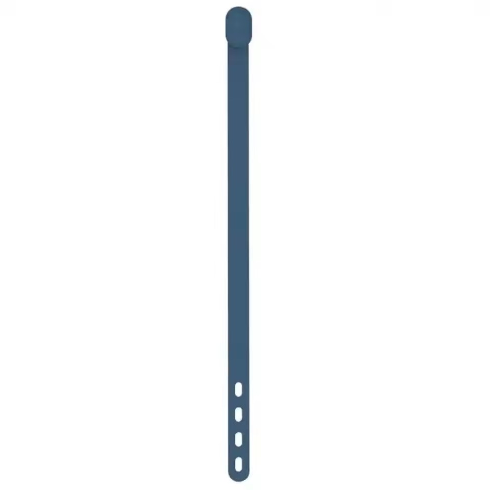 Pulsera de silicona para funda de teléfono móvil, cuerdas elásticas, soporte para anillo de dedo, banda de mano para teléfonos inteligentes: Plata / Gris