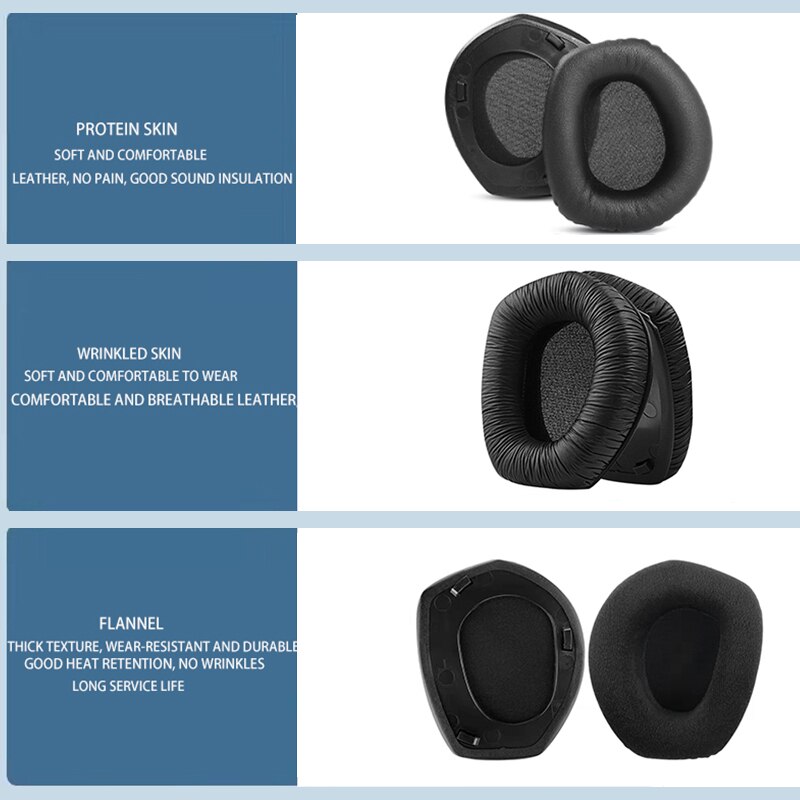 KUTOU Ohrpolster Für Sennheiser HDR RS165 Ersatz Ohr Pads RS175 Kopfhörer Ohrpolster RS185 Kissen RS195RF Schaum Pad Headban
