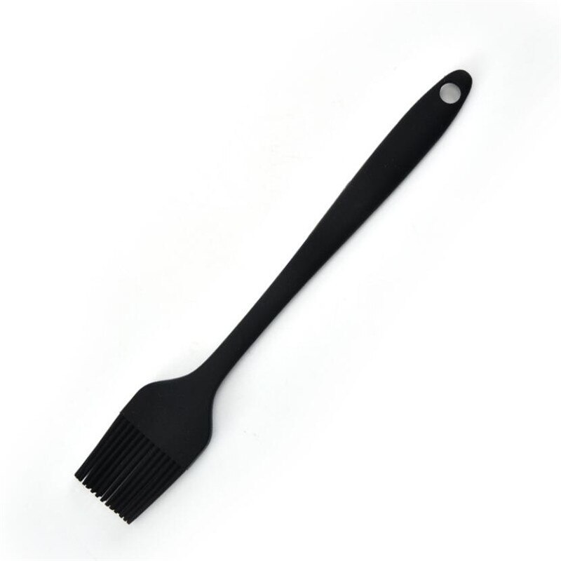 2pcs Silicone Food Tong Basting Brush Set Oil Brush Kitchen Tongs BBQ Grill Clip Meat Salad Cake Sauce Brush Barbecue Clip Tools