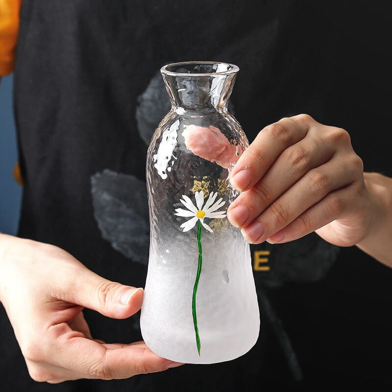 Copa de vino pequeña de Daisy Cloud, frasco de cadera, vaso pequeño de uno o dos usos, vaso de bebidas alcohólicas, utensilios de vino: Single hip flask
