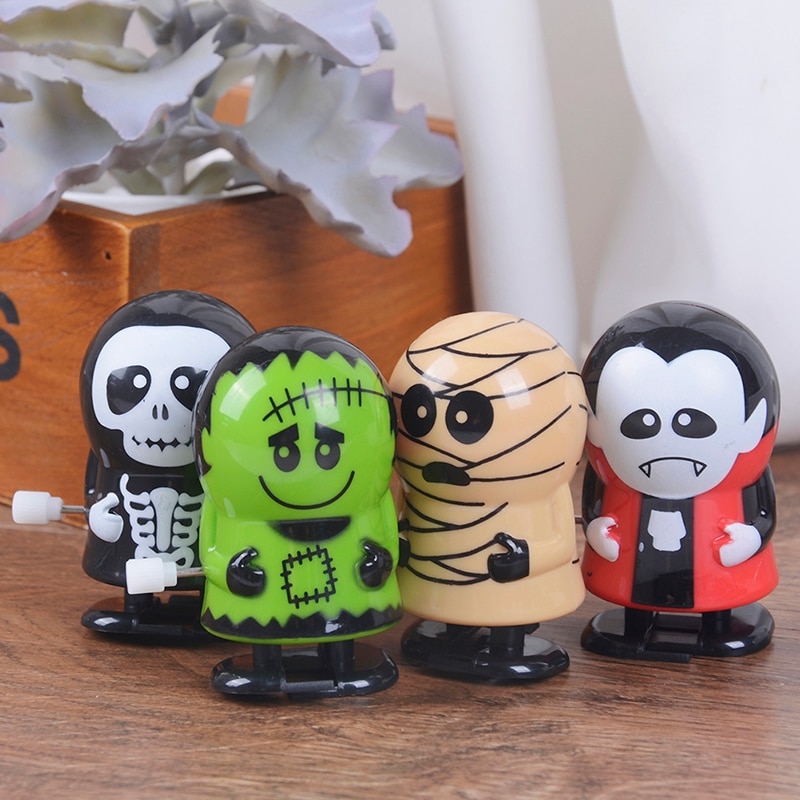 1 pieza mecánico juego educativo broma decoración Halloween reloj salto fantasma juguete 3,6*5,6 cm
