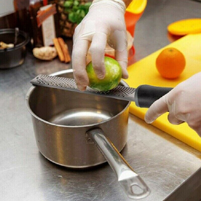 Stainless Steel Cheese Food Grater Zester Hand Held Flat Ginger Shredder Tools