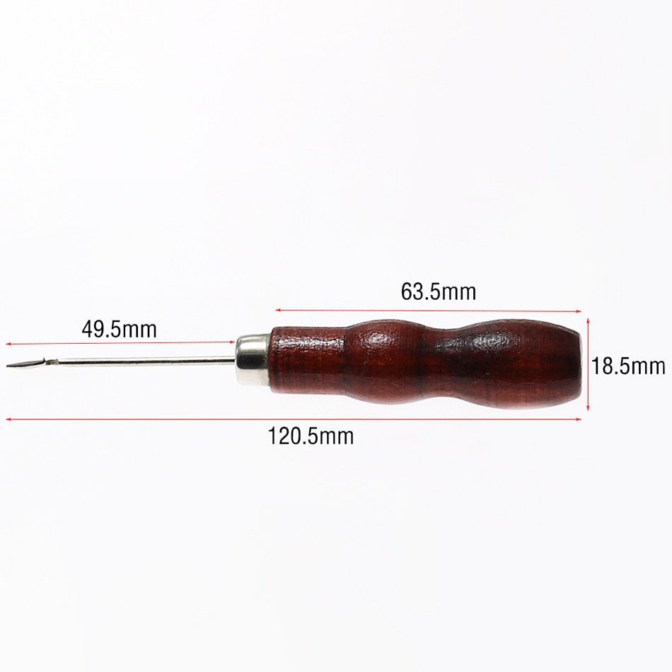 Houten Handvat Lederen Gehaakte Drum Haaknaald Met Naalden Franse Haak Borduren Parels Hoepel Naaien Tool Diy Craft