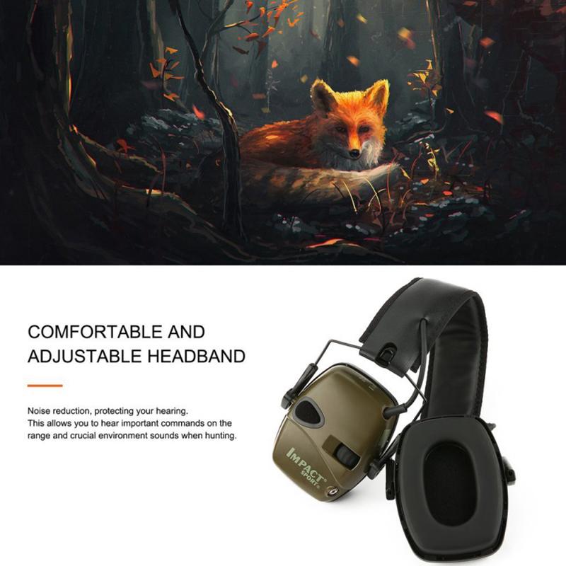 Electronic Earmuffs - Active Noise Cancelling - Wired - 3.5mm Jack - HobbyLane