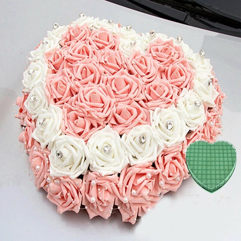 Ventouse à mousse en forme de cœur, 1 pièce, utile, fin et Durable, pour voiture de mariage