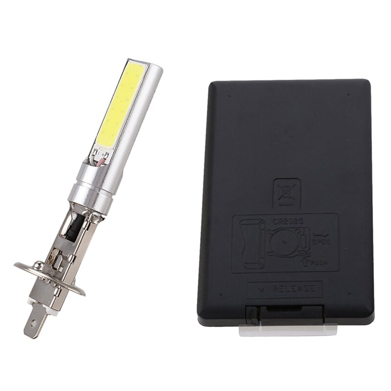 1 set  h1 h3 880 881 5050 led 12 smd rgb auto koplamp mistlamp lamp + afstandsbediening  - h1 & 2x h1 xenon wit 6000k 7.5w cob l