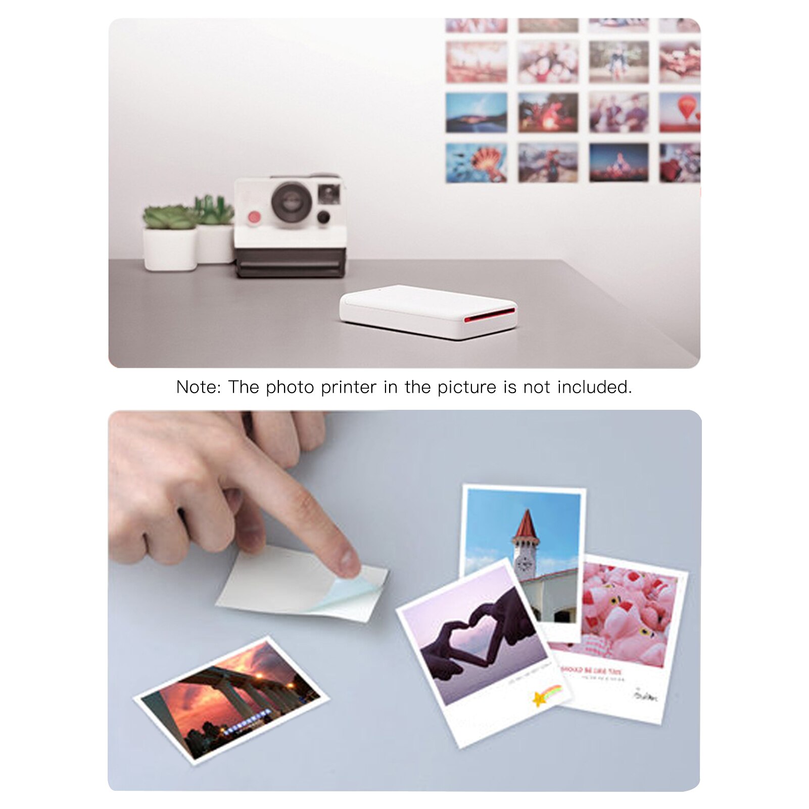 Glossy 20 Sheets Sticky Back Photo Paper 2x3 Inch(50x76mm) Compatible with Huawei CV80 Pocket Photo Printer
