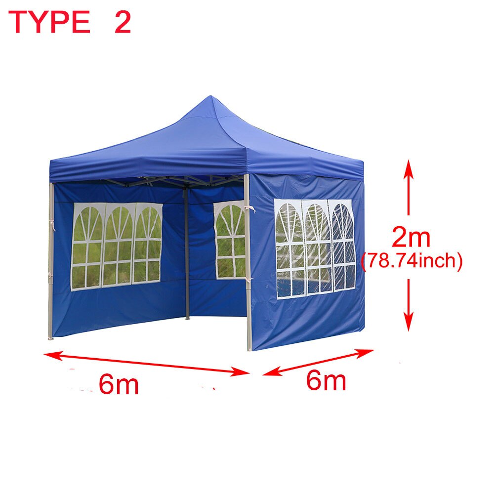 Tente imperméable portative extérieure d'ombre de jardin de mur latéral de remplacement de tente imperméable de tissu d'oxford abri sans dessus d'auvent