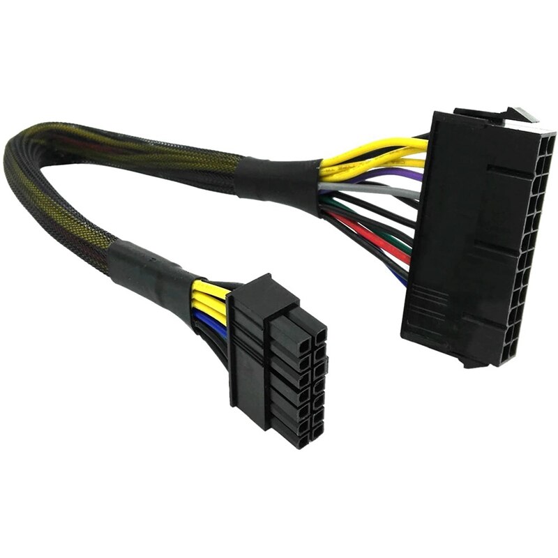 24 Pin Naar 14 Pin Atx Psu Belangrijkste Power Adapter Gevlochten Mouwen Kabel Voor Ibm Lenovo Pc En Servers 12-Inch(30Cm)