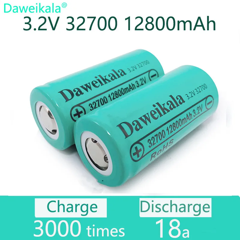 100% orignal LiFePO4 Battery 3.2V 32700 battery 12800mAh 35A Continuous Discharge Maximum 55A High power LiFePO4 battery