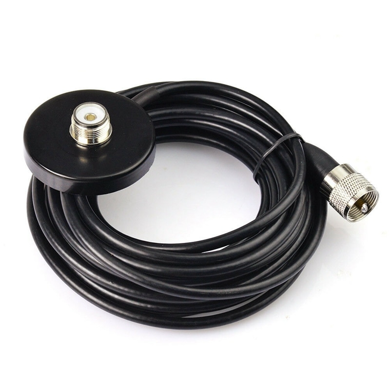 Antena Base magnética para coche, Radio Móvil VHF UHF de doble banda, 143MHz, 444MHz, CB PL-259