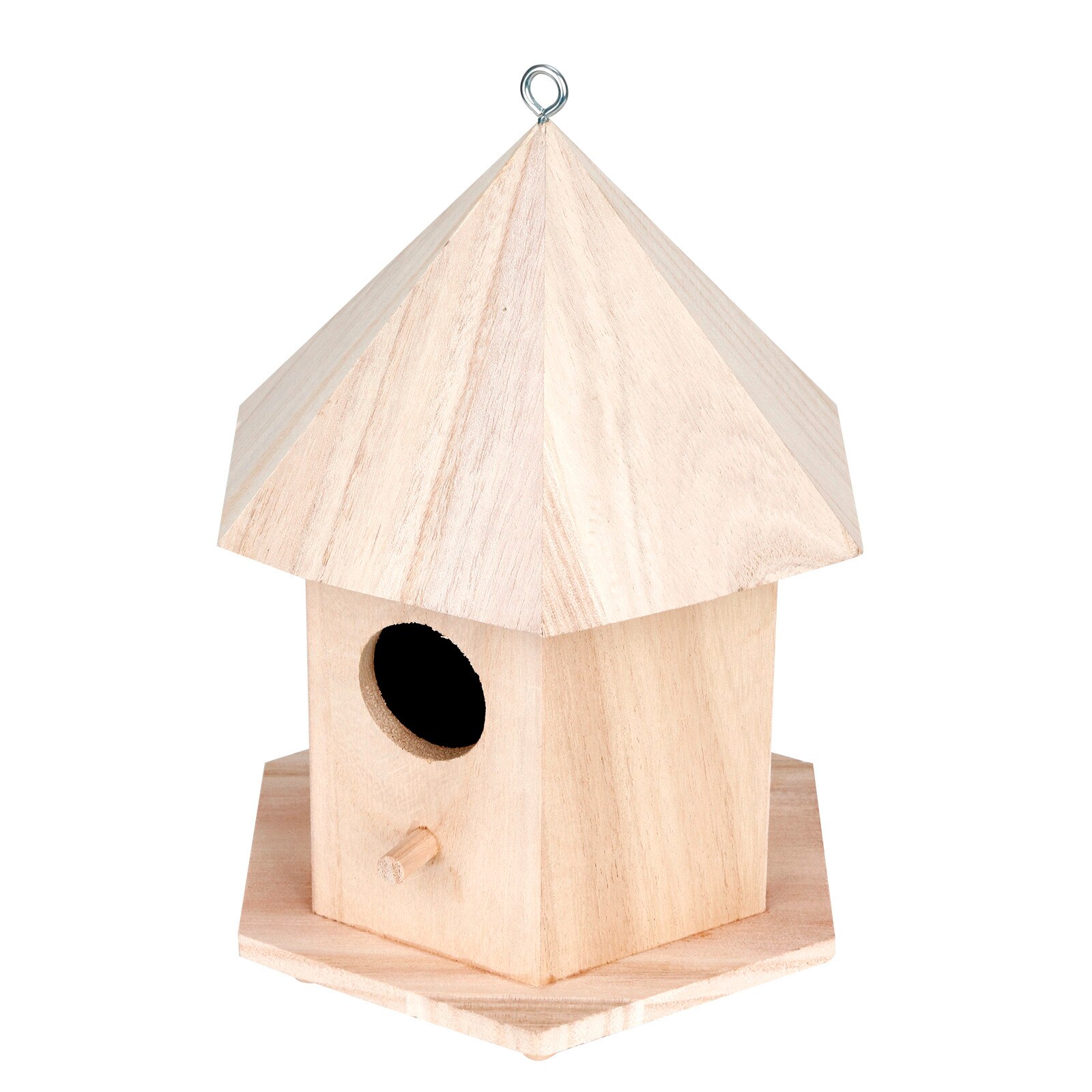 IN STOCK Novel Wooden bird house Wooden Bird House Nesting Box Hanging Bird Nests Home Garden Decor Garden decoration outdoor